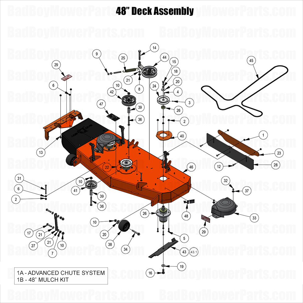 2025 Raider - 48" Deck Assembly